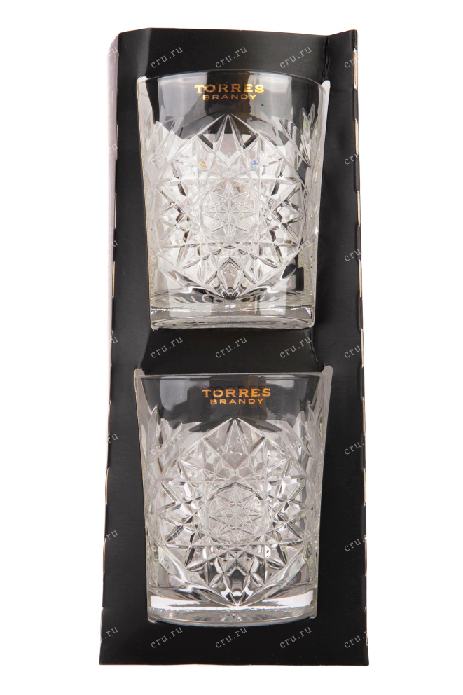 Набор с бокалами Torres 10 Gran Reserva in gift box + 2 glasses 0.7 л