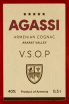 Этикетка Agassi VSOP 5 years 0.5 л