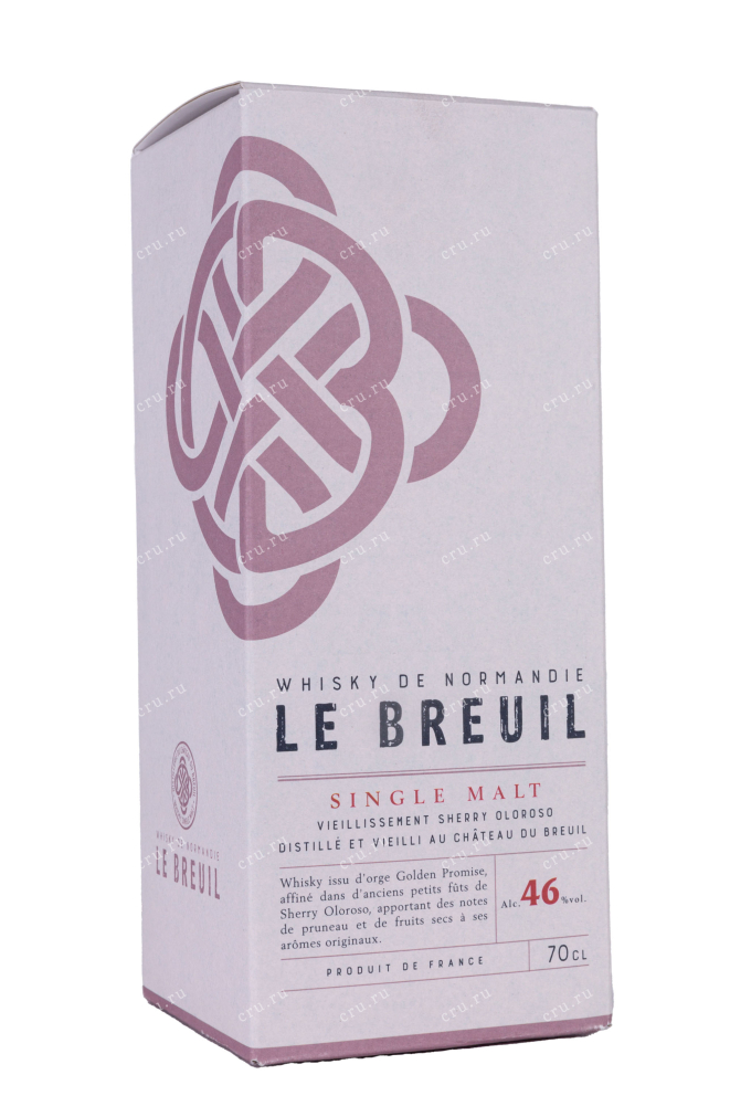 Подарочная коробка Le Breuil Single Malt Finition Sherry Oloroso gift box 0.7 л