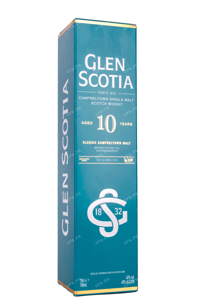 Подарочная коробка Glen Scotia 10 years old in gift box 0.7 л
