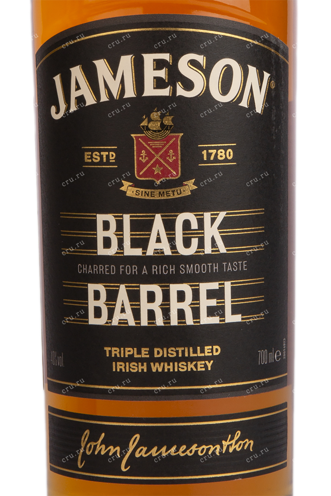 Виски Jameson Black Barrel gift box with 2 glasses  0.7 л