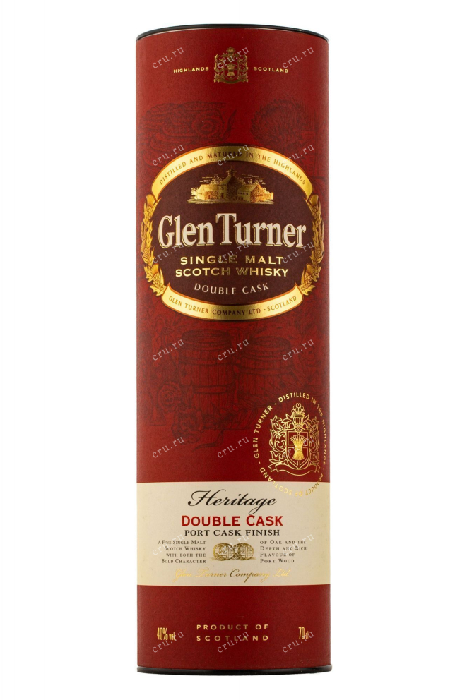 Виски Glen Turner Heritage Double Cask Port Cask Finish in tube  0.7 л