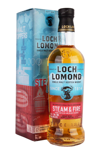 Виски Loch Lomond Steam & Fire Single Malt in gift box  0.7 л