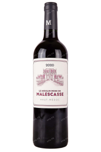 Вино Le Moulin Rose de Chateau Malescasse Haut-Medoc 2020 0.75 л