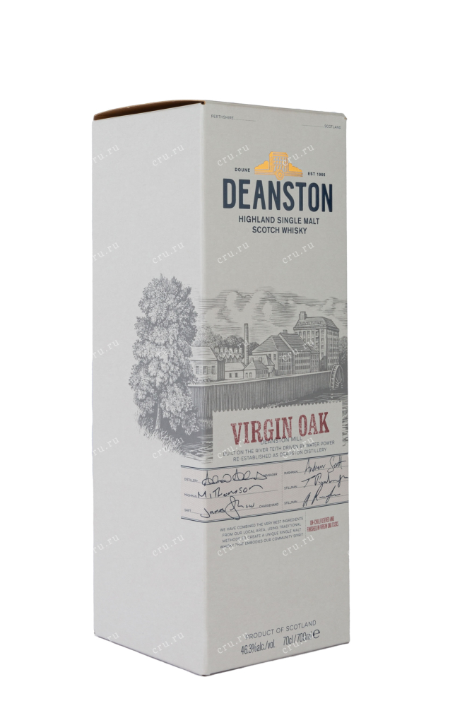 Этикетка Deanston Virgin Oak