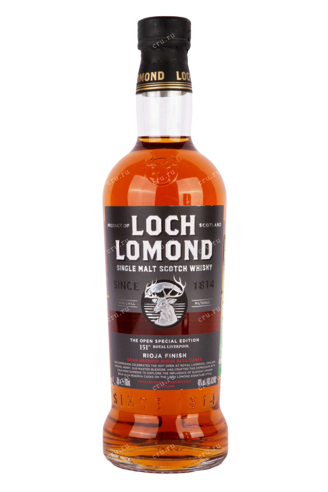 Бутылка Loch Lomond 151th The Open Special Edition Royal Liverpool Rioja Finish in gift box + 2 glasses 0.7 л