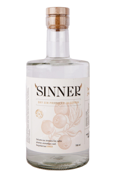 Джин Sinner Dry Gin  0.7 л