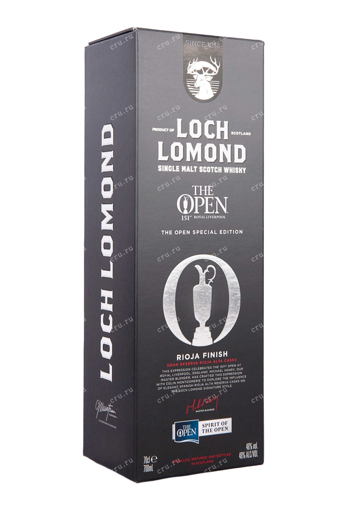 Подарочная коробка Loch Lomond 151th The Open Special Edition Royal Liverpool Rioja Finish in gift box 0.7 л