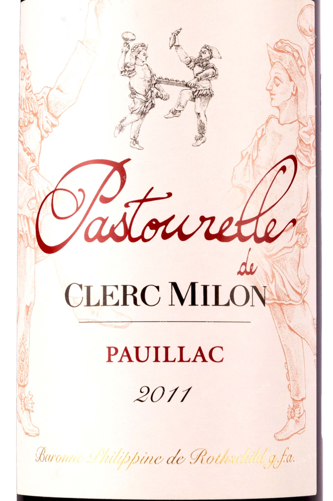 Этикетка Pastourelle de Clerc Milon Pauillac 2011 0.75 л