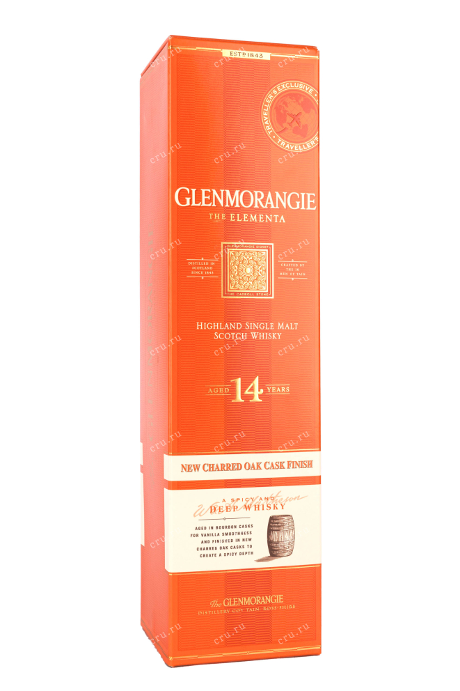 В подарочной коробке Glenmorangie The Elementa 14 years old gift box 1 л