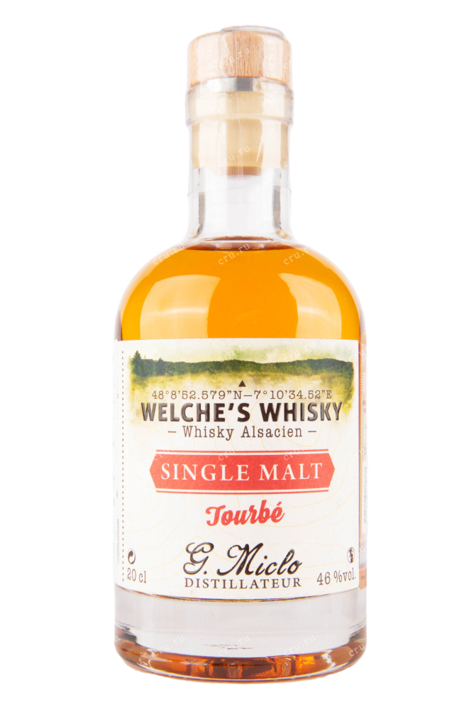 Виски Welche's Distillery G.Miclo Single Malt Tourbe  0.2 л
