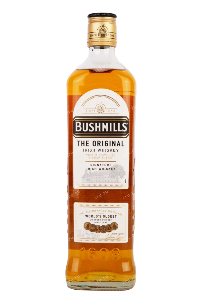 Бутылка Bushmills Original in gift box + 1 glass 0.7 л