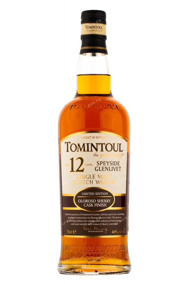 Виски Tomintoul 12 years  0.7 л