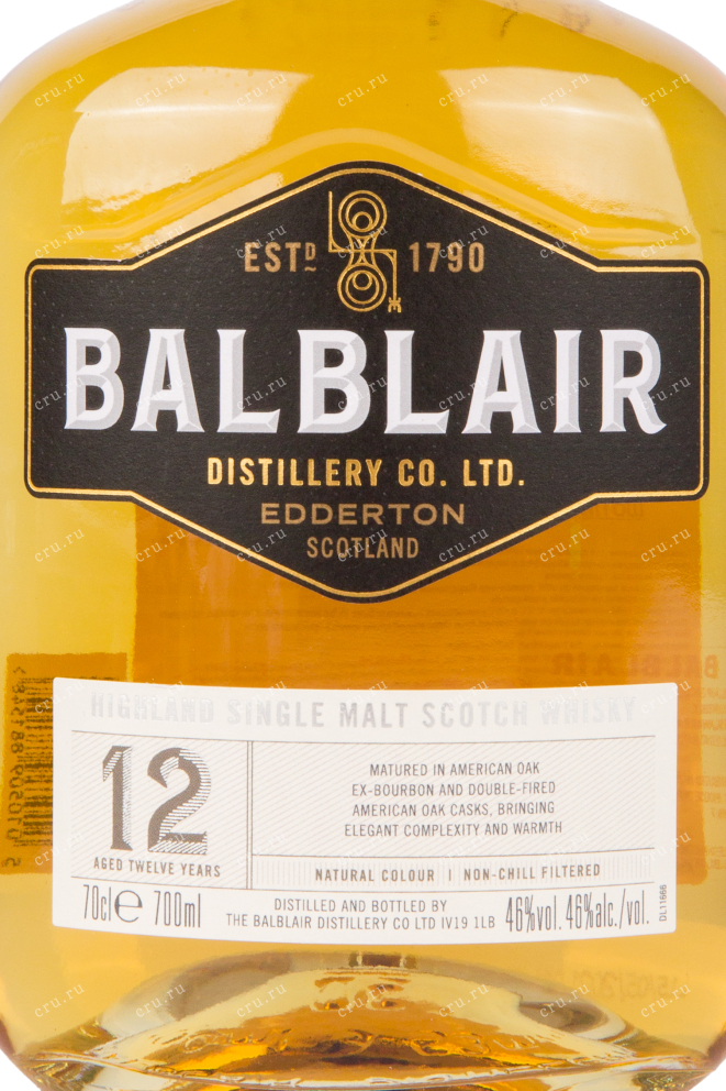 Виски Balblair 12 Years Old  0.7 л