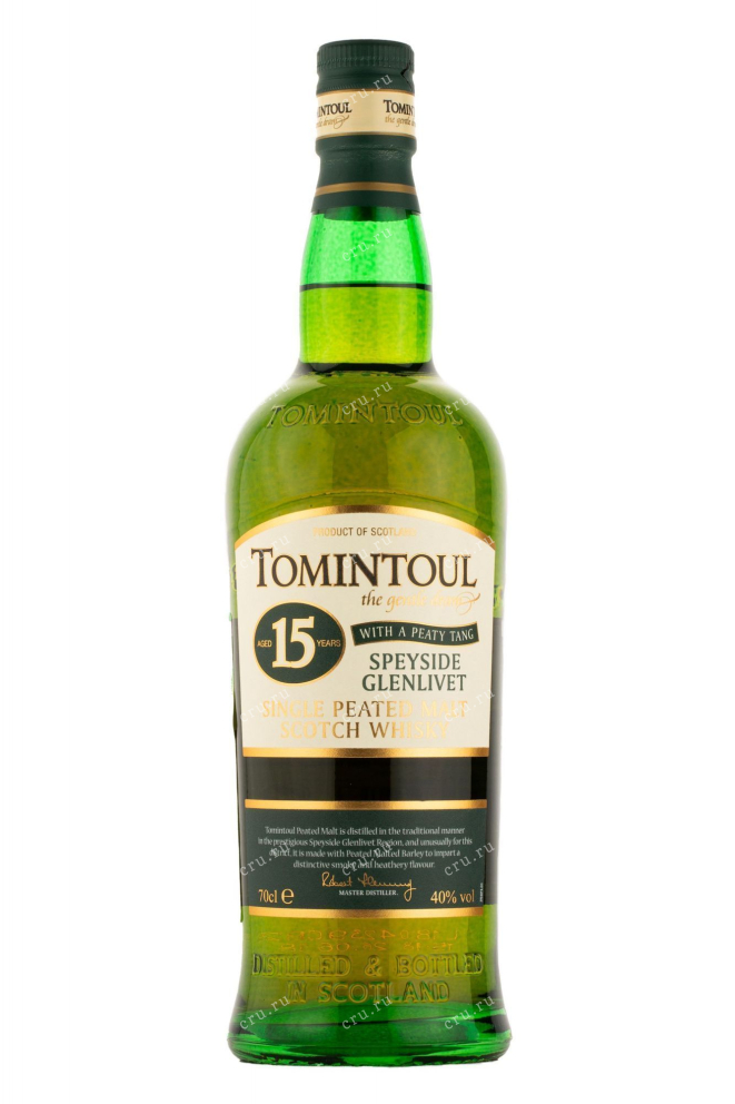 Виски Tomintoul Peated 15 years  0.7 л
