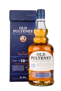 Виски Old Pulteney 18 Years Old with gift box  0.7 л