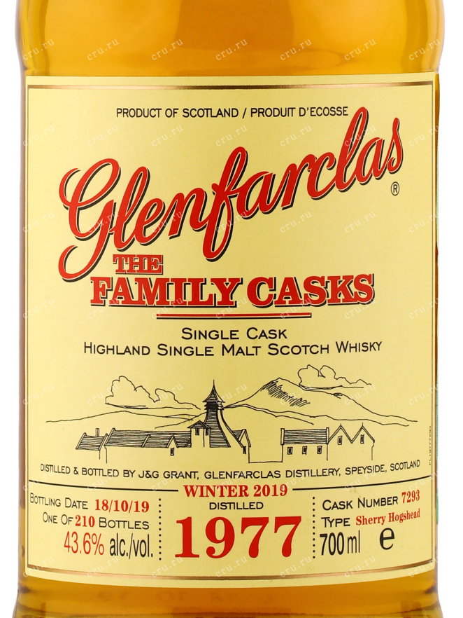 Виски Glenfarclas Family Casks 1977 0.7 л