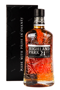 Виски Highland Park 21 years with gigt box  0.7 л