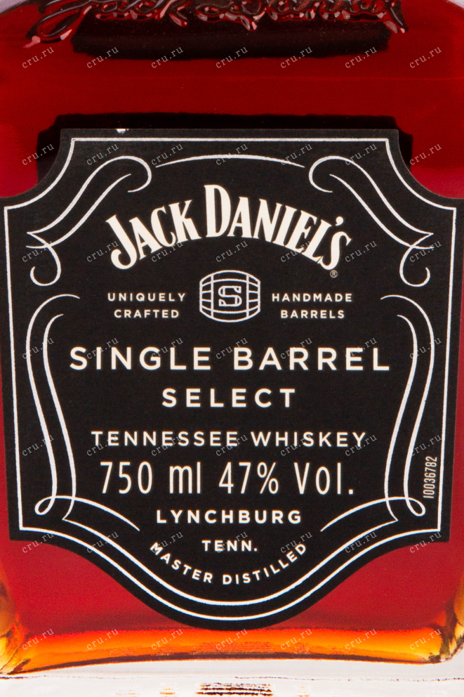 Этикета виски Jack Daniels Single Barrel 0.7