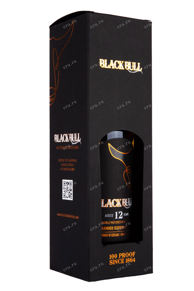 Подарочная коробка Black Bull 12 years in gift box 0.7 л