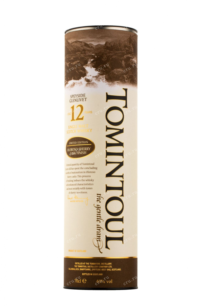 Виски Tomintoul 12 years  0.7 л